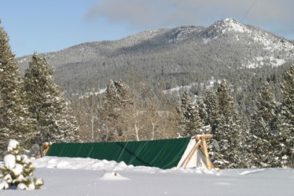 Tent Under Snow